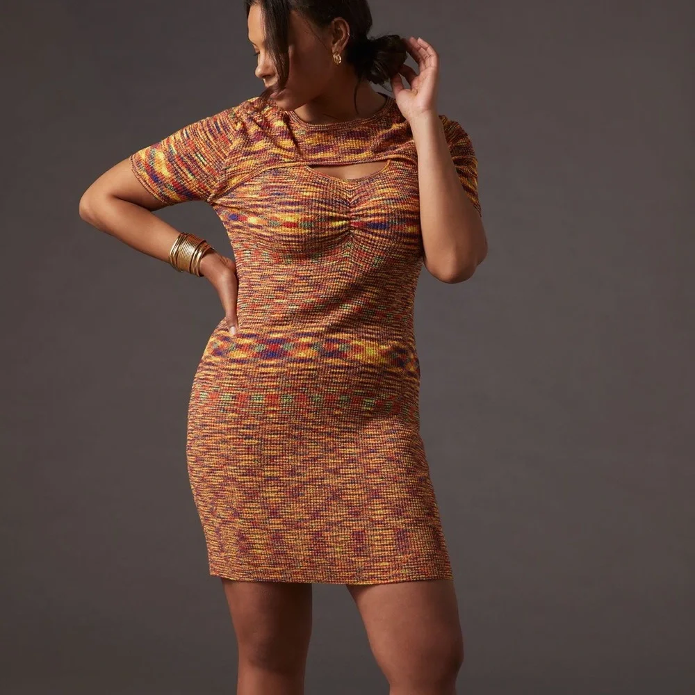 *Anthropologie Current Air Cutout Mini Dress